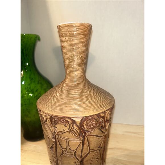 MCM Fratelli Fanciullacci Italian Ceramic Pottery Carved Female Form 13.25” Vase - Picture 2 of 16